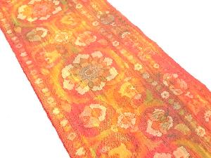 花更紗模様織り出し名古屋帯